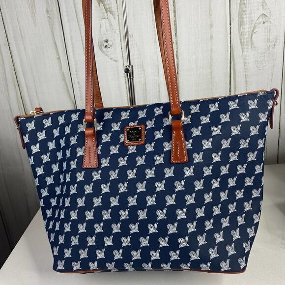 Dooney and Bourke Brewers Zip Tote NWT - Picture 1 of 7